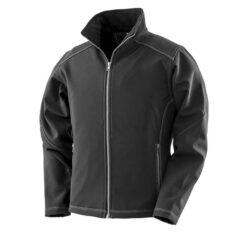 Result Work-Guard Ladies Treble Stitch Soft Shell Jacket - Black, XXL/18