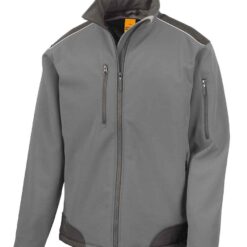 Result Work-Guard Ripstop Soft Shell Jacket - Grey/Black, 4XL