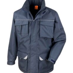 Result Work-Guard Sabre Long Coat - Navy, 4XL