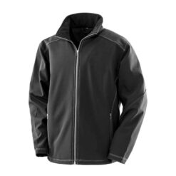 Result Work-Guard Treble Stitch Soft Shell Jacket - Black, 4XL