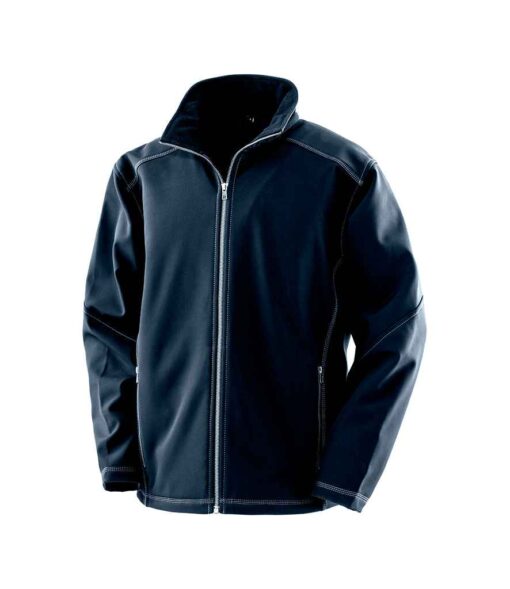Result Work-Guard Treble Stitch Soft Shell Jacket - Navy, 4XL