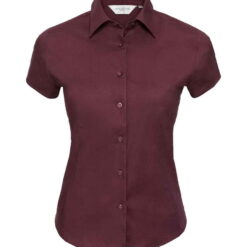 Russell Collection Ladies Short Sleeve Easy Care Fitted Shirt