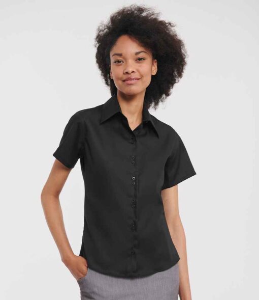 Russell Collection Ladies Short Sleeve Ultimate Non-Iron Shirt