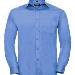 Russell Collection Long Sleeve Easy Care Poplin Shirt