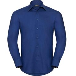 Russell Collection Long Sleeve Tailored Oxford Shirt