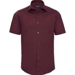 Russell Collection Short Sleeve Easy Care Fitted Shirt