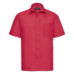 Russell Collection Short Sleeve Easy Care Poplin Shirt