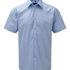 Russell Collection Short Sleeve Herringbone Shirt