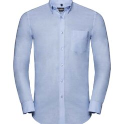 Russell Collection Tailored Long Sleeve Oxford Shirt