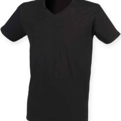 SF Clothing Feel Good Stretch V Neck T-Shirt - Black, XXL