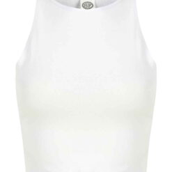 SF Clothing Ladies Cropped Top - White, XL