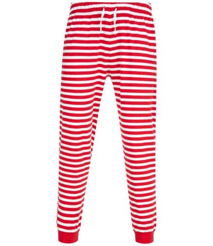 SF Clothing Unisex Cuffed Lounge Pants - Red/White Stripes, 3XL