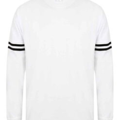 SF Clothing Unisex Drop Shoulder Slogan Top - White/Black, XXL