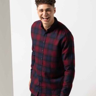 SF Men Brushed Check Casual Shirt