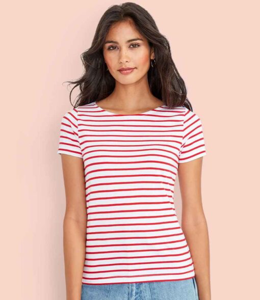 SOL'S Ladies Miles Striped T-Shirt