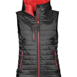 Stormtech Ladies Gravity Bodywarmer - Black/True Red, XXL