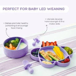 grabease - 4-Piece Self-Feeding Set - Lavender 2