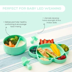 grabease - 4-Piece Self-Feeding Set - Mint 2