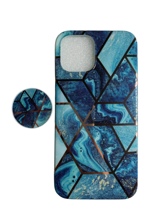 iPhone 11 Plus - Blue Mosaic Mobile Case and Screen Protector