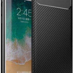 iPhone 6/6S Plus - Black Carbon Fibre Silicone Case