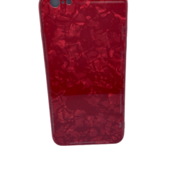 iPhone 6/6S Plus - Red Marble Mobile Case with Screen Protector