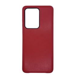Samsung S20 Ultra - Red Mobile Case with Black Camera Rim Case with Screen Protector