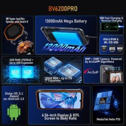 BLACKVIEW BV6200 Pro Mobile Phone Robuste