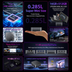 BLACKVIEW MP80 N5095(16+512) MINI PC