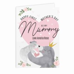 Personalised 1st Mother's Day Mama Bear Card