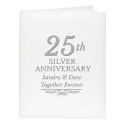 Personalised 25th Silver Anniversary Traditional Album