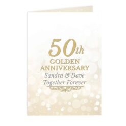 Personalised 50th Golden Anniversary Card