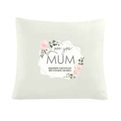 Personalised Abstract Rose Cream Cushion Cover
