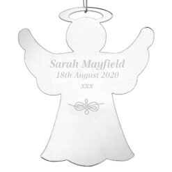 Personalised Acrylic Angel Decoration