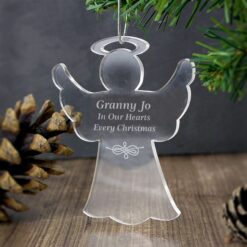 Personalised Acrylic Angel Decoration