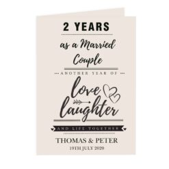 Personalised Anniversary Card
