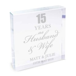 Personalised Anniversary Large Crystal Token