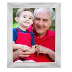 Personalised Any Message 8x10 Silver Photo Frame