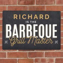 Personalised BBQ Grill Master Metal Sign