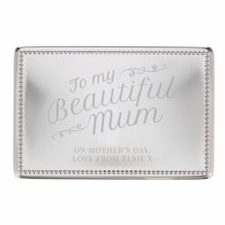 Personalised Beautiful Mum Rectangular Jewellery Box