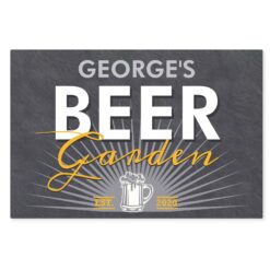 Personalised Beer Garden Metal Sign