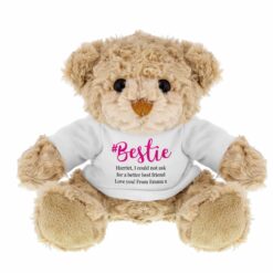 Personalised #Bestie Teddy Bear