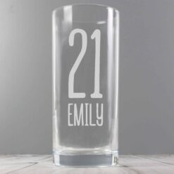 Personalised Big Age Hi-Ball Glass