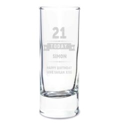 Personalised Birthday Star Shot Glass