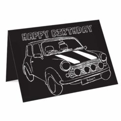 Personalised Black & White Mini Card