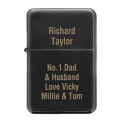 Personalised Black Lighter