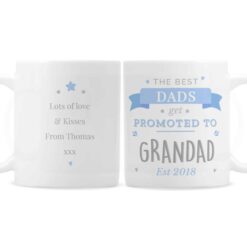 Personalised Blue 'Promoted to' Mug