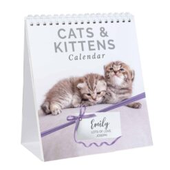 Personalised Cats and Kittens Desk Calendar