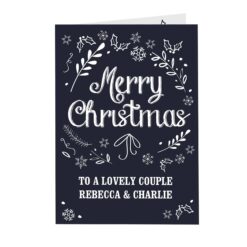Personalised Christmas Frost Card