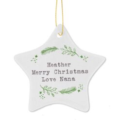 personalised-christmas-holly-ceramic-star-decoration-3