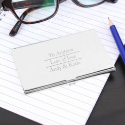 Personalised Classic Business Card Holder